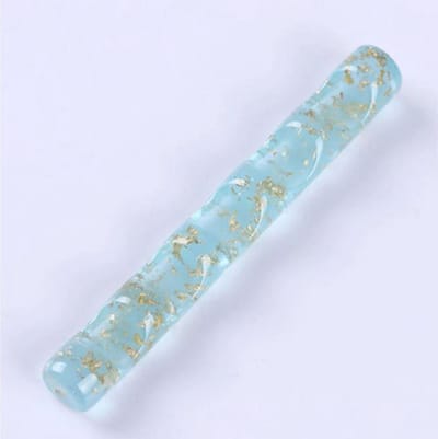 DW4Trading Penseel houder - Geschikt voor 5 penselen - Acryl nagel penselen -  Groen Glitter