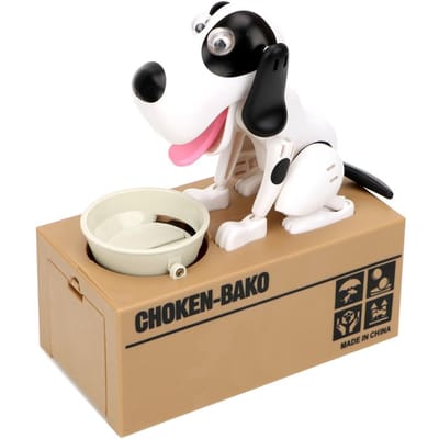 Woondecoratie Kindercadeau Spaarpot Cartoon Robotische Hond Steelt Spaarpot Geautomatiseerde Spaarpotten Elektronische Spaarvarkens