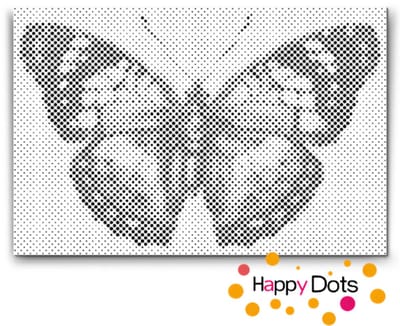 HappyDots DOT Painting Vlinders 10 - 20x30cm