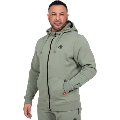 Gorilla Wear Leon Zipped Hoodie - Sweatvest - Groen - S
