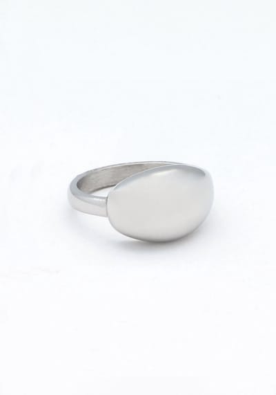 Notre-V Ring Organic Sieraden Dames - Zilverkleurig - Maat ONESIZE