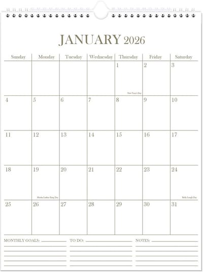 Wandkalender 2024-2025 - 18 Maanden Verticaal Groot Formaat