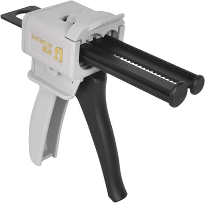 Epoxy dispenser gun 50 ml voor AB lijm, trigger stijl, ideaal voor glas, keramiek, hout en metaal, 1:1/2:1 mengverhouding