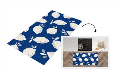 Keukenloper - Loper keuken - Design - Citroen - Fruit - 120x60 cm - Keukenloper vinyl