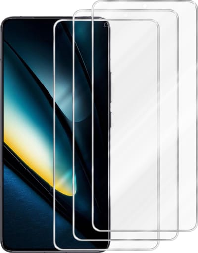 Cadorabo 3x Screenprotector geschikt voor Xiaomi Poco F6 Pro - Beschermende Pantser Film in KRISTALHELDER - Getemperd (Tempered) Display beschermend glas in 9H hardheid met 3D Touch