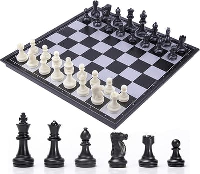 Solacis Magnetisch schaakspel - Magnetisch schaakbord - Reis schaakspel - Schaken - Schaakspel - Must have!