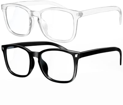CRLYN® Blue Light Glasses - Blauw Licht Bril - Beeldschermbril - Wit en Zwart