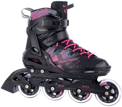 Tempish WOX 2.0 Lady Inline Skates - 84mm - Fitness - Zwart/Roze - Maat 37