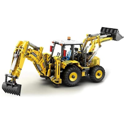 2231 STUKS Graafmachine Bouwstenen Afstandsbediening Engineering Vrachtwagen Model Bakstenen Kinder Speelgoed Verjaardagscadeau No Box. yellow