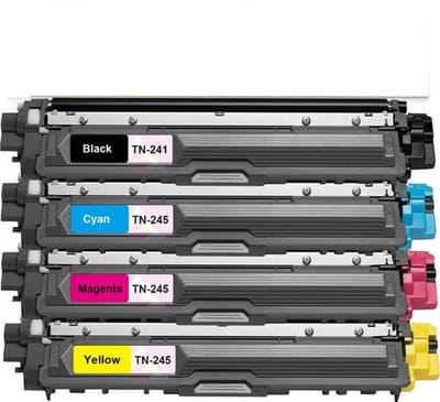 TN-245 | TN-241 Zwart + Kleur - Huismerk laser toner cartridge compatible met Brother MFC-9130CDN / Brother MFC-9130CW / Brother MFC-9140CDN / Brother MFC-9142CDN / Brother MFC-9330CDW / Brother MFC-9332CDW / Brother MFC-9340CDW / Brother MFC-9342CDW