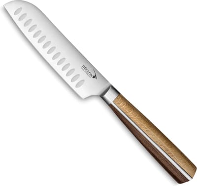 Déglon Mini Santoku – Compact Keukenmes – Hout & Roestvrij Staal – 12,5 cm
