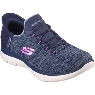 Skechers Slip-Ins Summits Dazzle Navy sneakers - Blauw - Extra comfort - Memory Foam