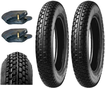 Set van 2 Stevige Pneumatische Banden 2.50-8 voor Scooter en Motorfiets