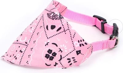 Nobleza Hondenhalsband met Bandana - Verstelbaar 25-40 cm - Hondensjaal - Roze