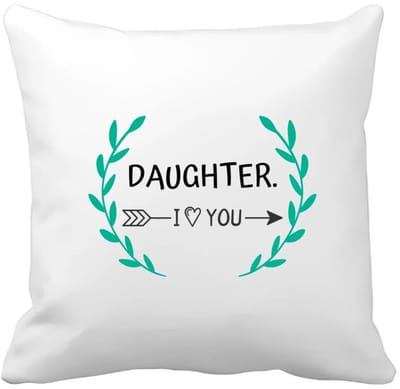 Akyol - daughter i love you Kussen hoes - Dochter - de liefste dochter - verjaardag - cadeautje voor dochter - dochter artikelen - kado - geschenk - 40 bij 40 cm