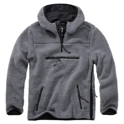 Brandit - Teddyfleece Worker Pullover Jas - XXL - Grijs