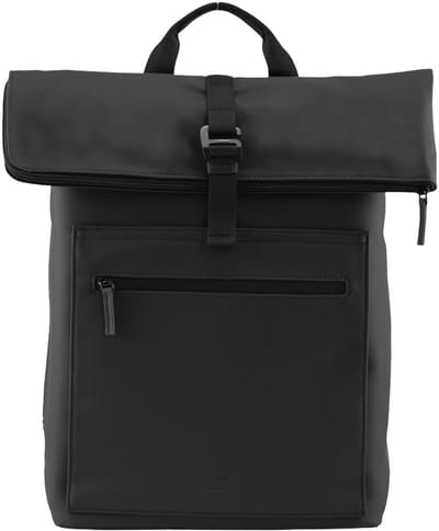 JOST laptop rugzak vrije tijd rugzak met laptopvak Halmstad Courier Backpack Black zwart