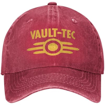 Vault Tec Logo Fallouted Game Zon Baseballpet Unisex-Tieners Design Hip Hop Hoed Zomer Trendy Tennis Skate Baseballpetten Adjustable pink