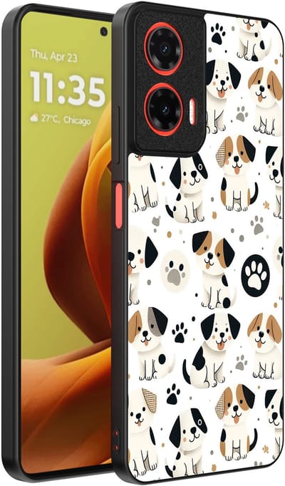 Smartphonica Telefoonhoesje Geschikt voor Motorola Moto G85 / Motorola Edge 50 Fusion met honden opdruk - TPU backcover case dog design geschikt voor Motorola Edge 50 Fusion;Motorola Moto G85