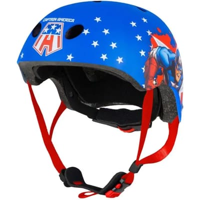 Fietshelm met kinderverstelwieltje Disney V3 Captain America 54-58