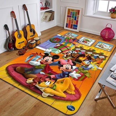 D-Donald Duck Bedrukt Tapijt Mode Yoga Mat Slaapkamer Decoratief Tapijt Woonkamer Badkamer Decoratieve Vloermat Verjaardagscadeau 40x60cm