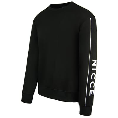 Nicce Crew Neck Lange Mouw Pullover Zwart Heren Geti Sweashirt 211 1 03 07 0001