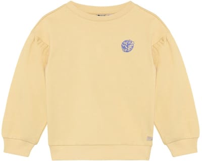 DAILY7 Sweater Print Tops & T-shirts Meisjes - Shirt - Geel - Maat 86