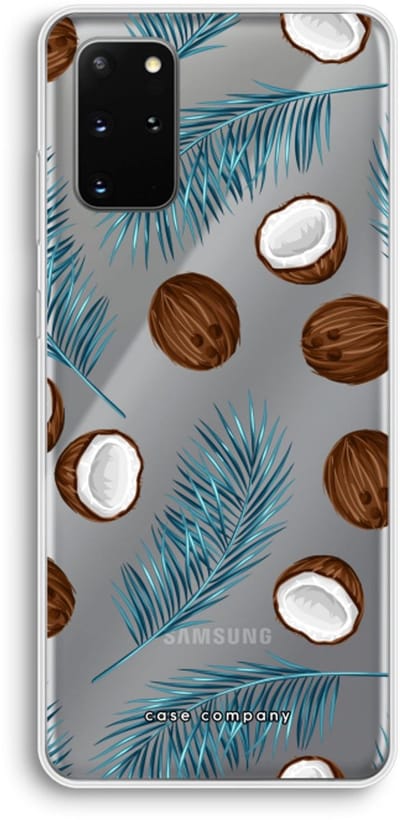 Case Company® - Hoesje geschikt voor Samsung Galaxy S20 Plus hoesje - Kokosnoot - Soft Cover Telefoonhoesje - Bescherming aan alle Kanten en Schermrand