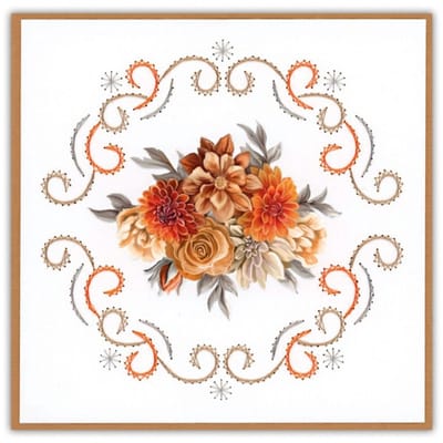 Stitch and Do Nr. 236 Orange floral
