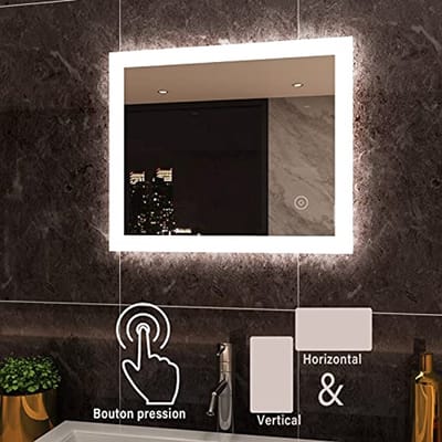 LED Badkamerspiegel met Aanraking en Demister - Cosmetische Wandspiegel