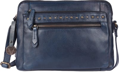 Echte Italiaanse Leren Boho Schouder- en Slingtas met Studs – Stijlvol, Duurzaam & Perfect voor Dagelijks Gebruik voor Dames