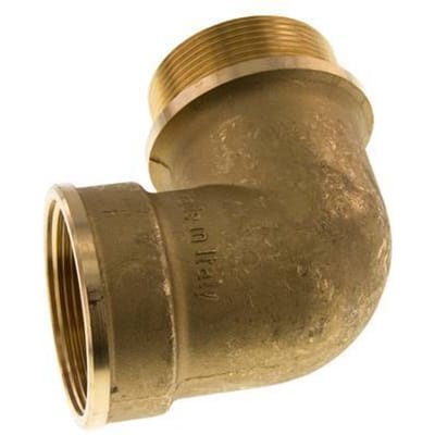 G 2'' F/M Messing L-Fitting 90graden 16 Bar - FL2E-FM-B-200G