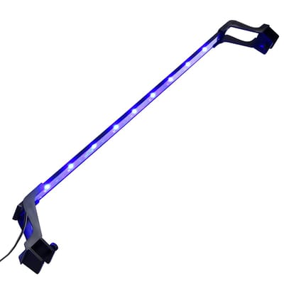 vidaXL - Aquariumlamp - met - klemmen - LED - 75-90 - cm - blauw - en - wit