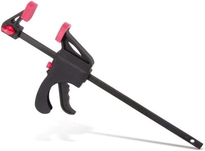 Snelspanklem - Werkplaatshulp - Werkstukken Klemmen - Span- of spreidfunctie - Max 155 mm - Zwart