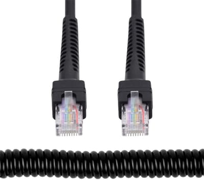 RJ45 Stretch Spiral Kabel Cat6 8P8C UTP LAN Ethernet Netwerk Patch Verlengkabel 2.0M - Hoge Snelheid, Flexibel, Duurzaam