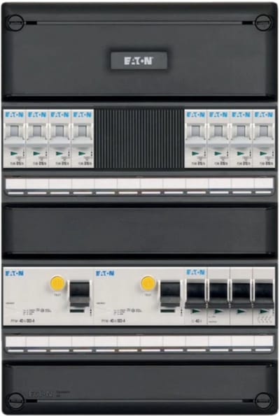 Eaton groepenkast 3 fase met 8 groepen en afmetingen 330x220 mm