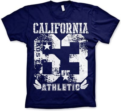 Hybris California 63 sport-T-shirt, marineblauw
