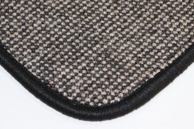 PRIMA - Diva - Wollen vloerkleed - naast bed - warme voeten - loper - Keukenmat - antraciet - zwart - ecru - 40x160cm