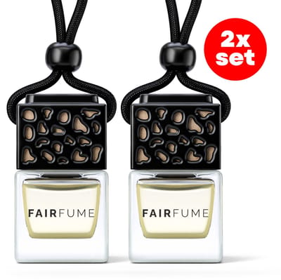 Fairfume® – Auto Parfum Set 2 Stuks – Mystery Geurverfrisser Voor Mannen – Geïnspireerd op Designer Geuren – Luxe Autoaccessoire & Cadeau - Transparant A1