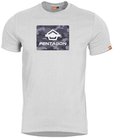 Pentagon Ageron Spot Camo T-shirt Met Korte Mouwen Wit 2XL Man