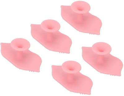 Dailygoods- Lipborstels 5 Stuks - Siliconen Exfoliërende Borstel - Draagbaar met Zuignap - Dieptereiniging - Vermindert Vettig Vuil - Zacht Contactoppervlak - Gezichtsborstel