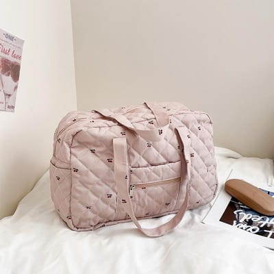 Lichtgewicht en Leuke Meisjes Tote Bag Schoudertas Korte Trip Tas Uit voor Vrouwen beige