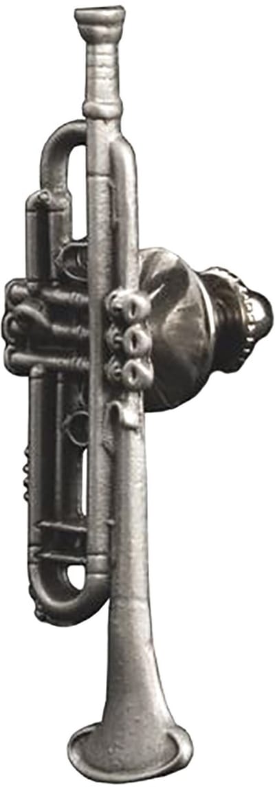 Music Gifts - Speldje trompet in half reliëf, tin