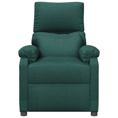 vidaXL Fauteuil verstelbaar stof donkergroen