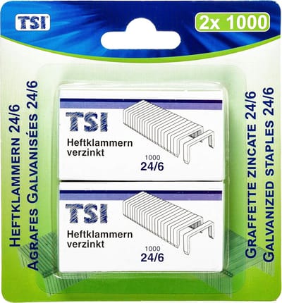 Doos nietjes 24/6, 2000 stuks voor nietmachine