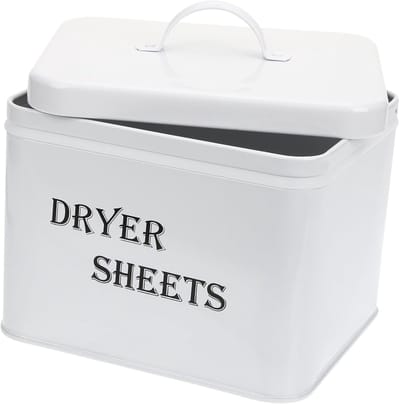 Opbergbak - Wasruimte Organizer - Drooglakens Bewaren - Met Deksel - 18.3x15.3CM - Wit