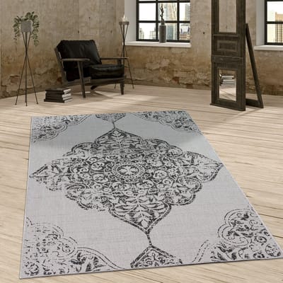 Paco Home In- & Outdoor Vloerkleed Balkon Terras Vintage Oosters Patroon Ornamenten 60x100 cm