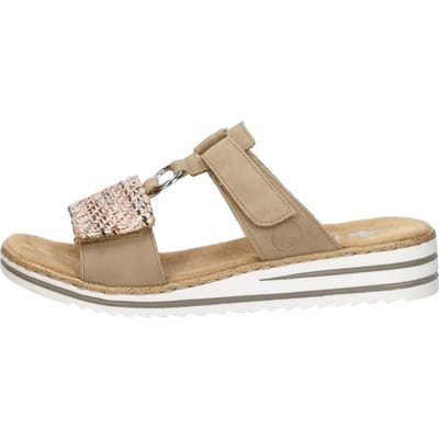 Rieker -Dames - beige donker - slippers & muiltjes - maat 36