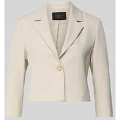 regular fit korte blazer met reverskraag