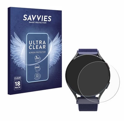 Savvies - Screenprotector voor Patronus Notfalluhr (41.5 mm) - Folie Beschermfolie transparant 18 Stuks